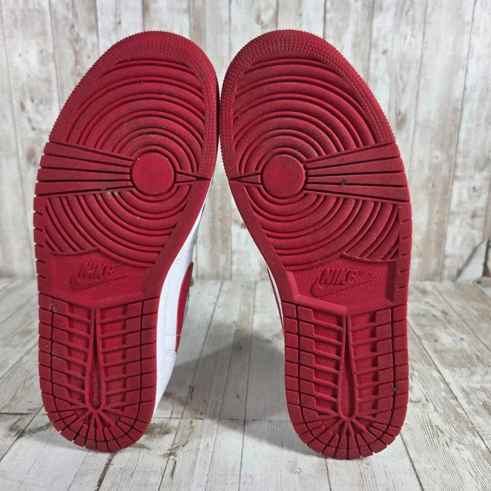 Nike Air Jordan 1 Retro Low OG‎ Metallic Red White Sneakers CZ0790-161 Mens 9.5